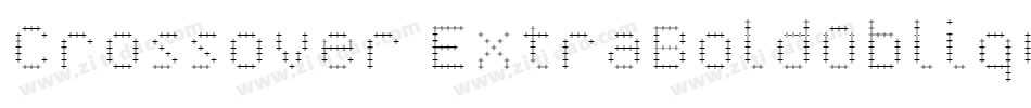 Crossover ExtraBoldOblique字体转换